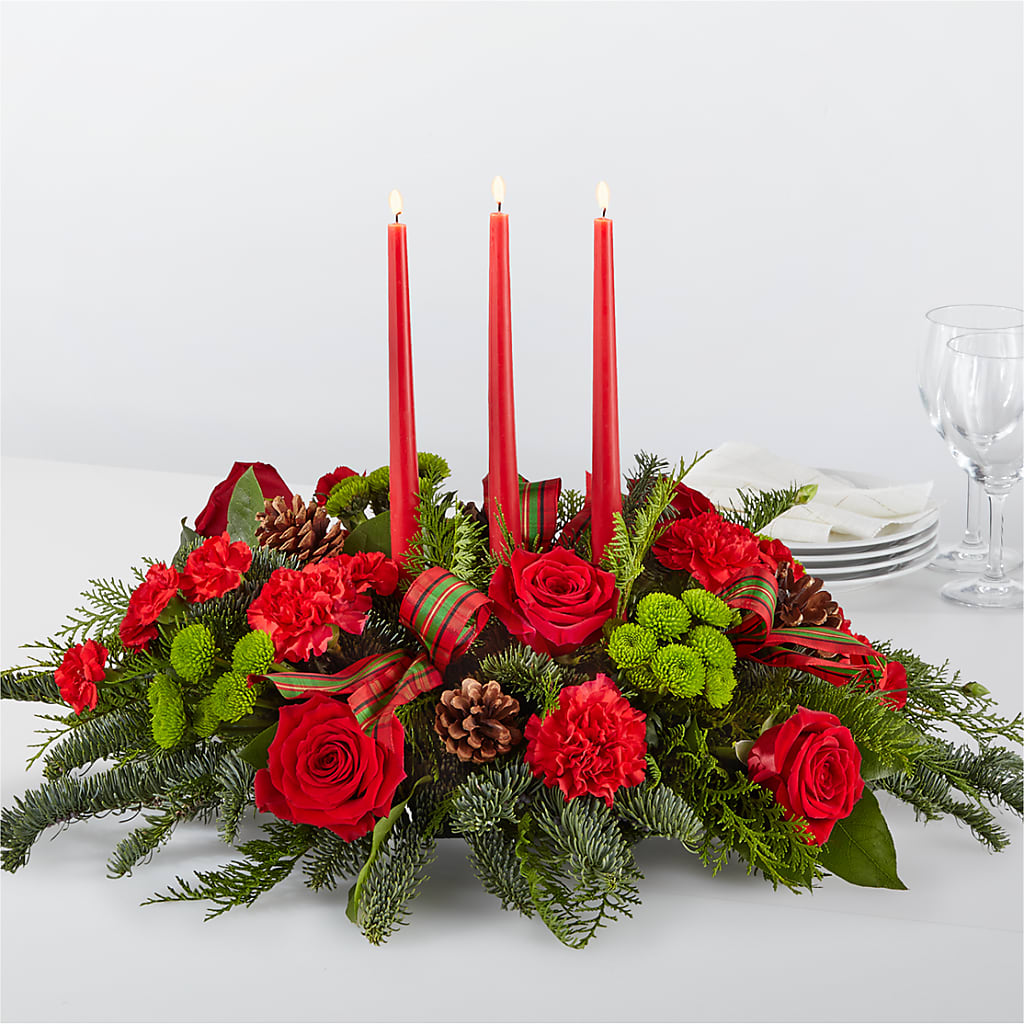 By the Candlelight Centerpiece – BO'S ACCENT FLOWERS, Middlesboro KY