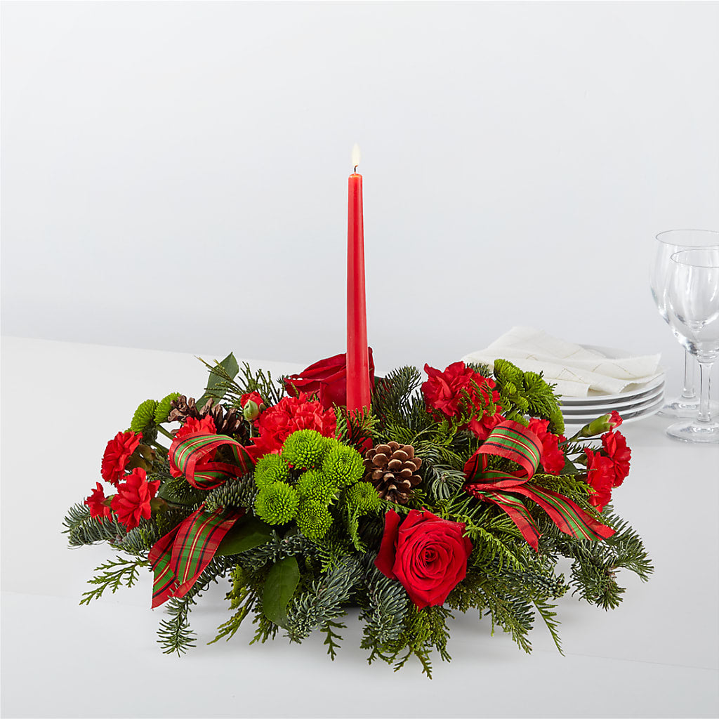 By the Candlelight Centerpiece – BO'S ACCENT FLOWERS, Middlesboro KY