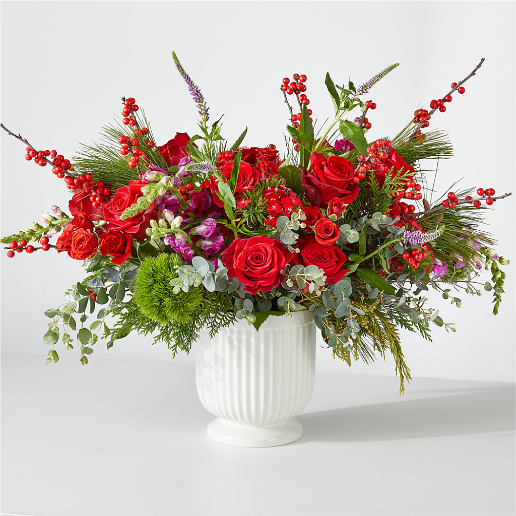 Big Red Bow Bouquet – BO'S ACCENT FLOWERS, Middlesboro KY