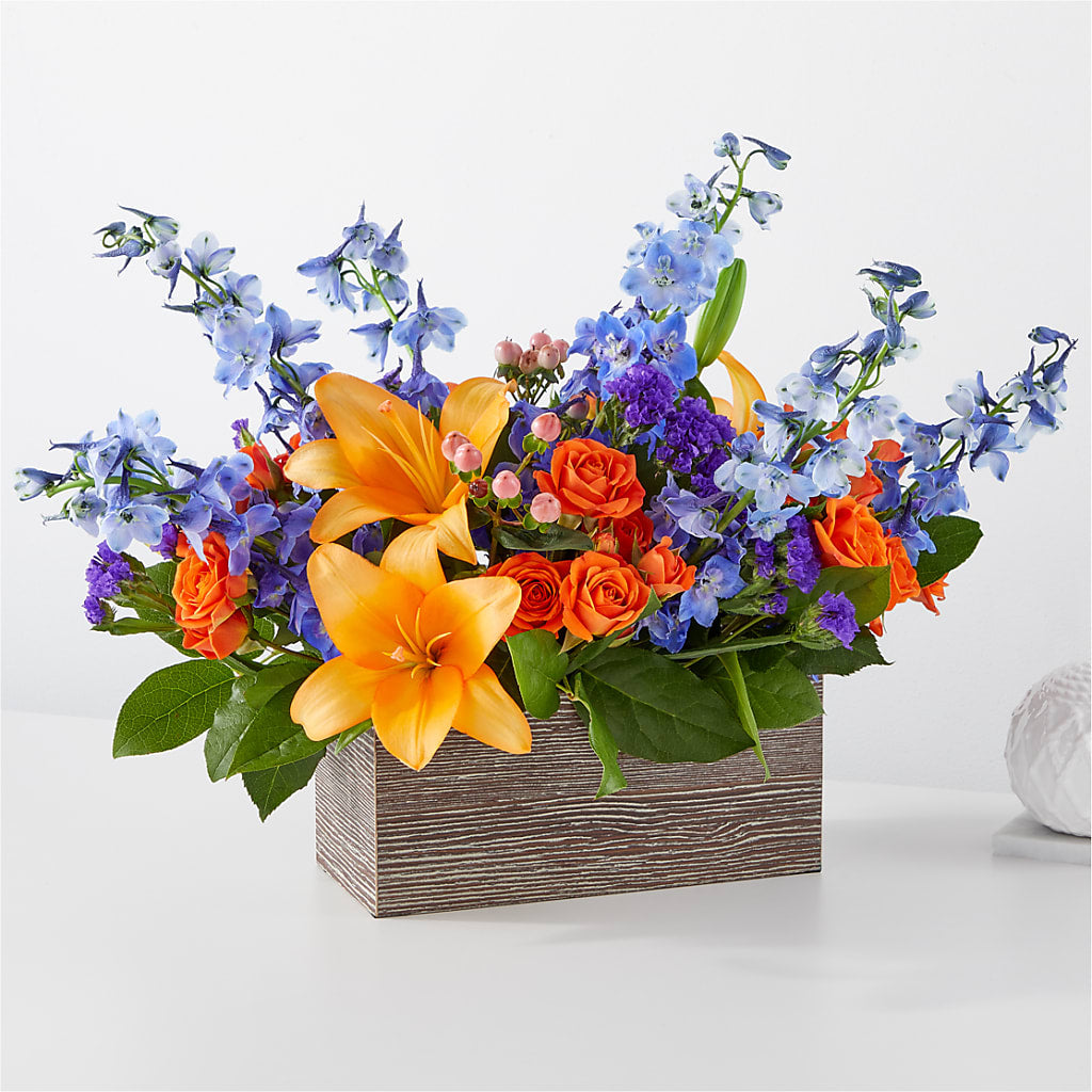 Radiant Citrus Box Bouquet – BO'S ACCENT FLOWERS, Middlesboro KY