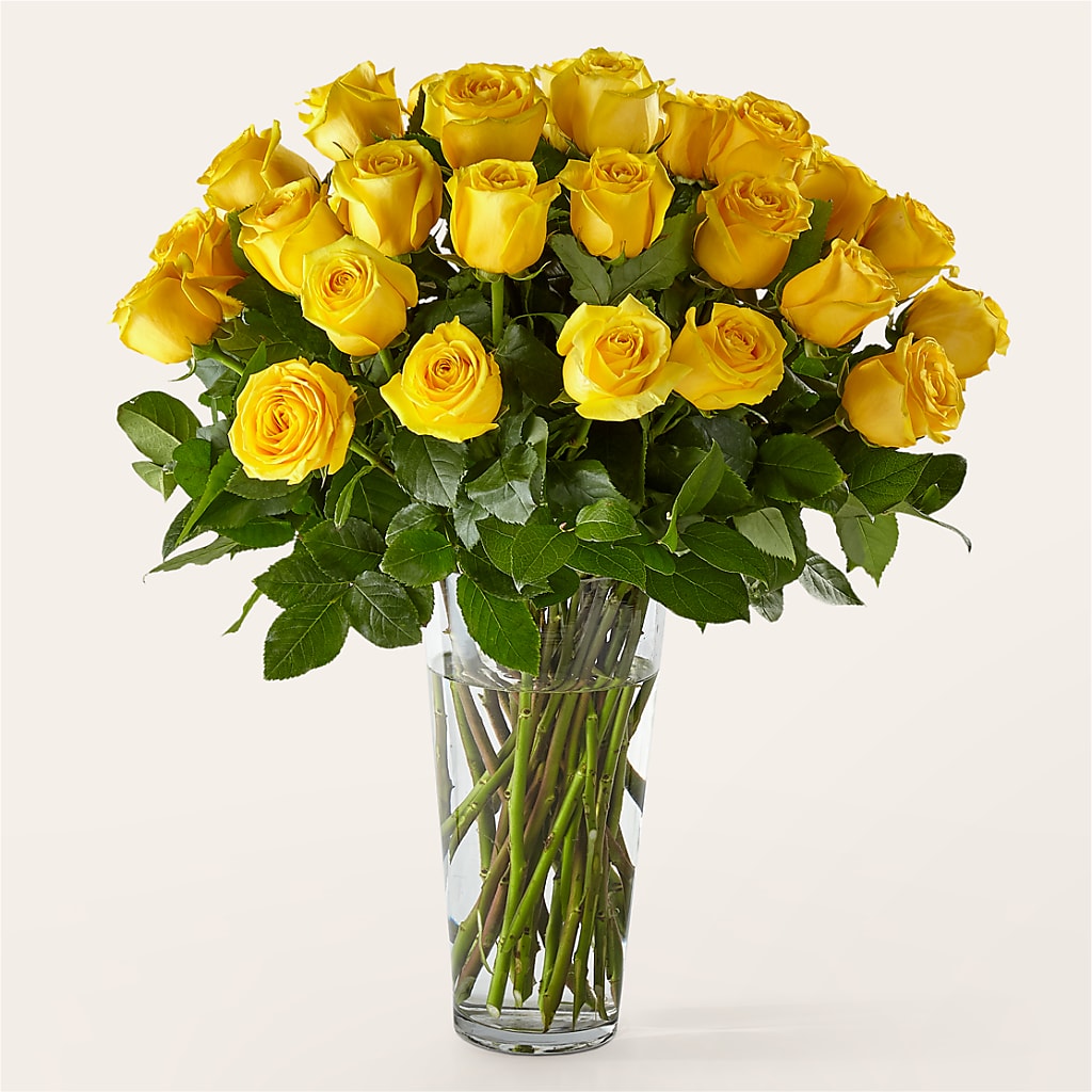Long Stem Yellow Rose Bouquet – BO'S ACCENT FLOWERS, Middlesboro KY