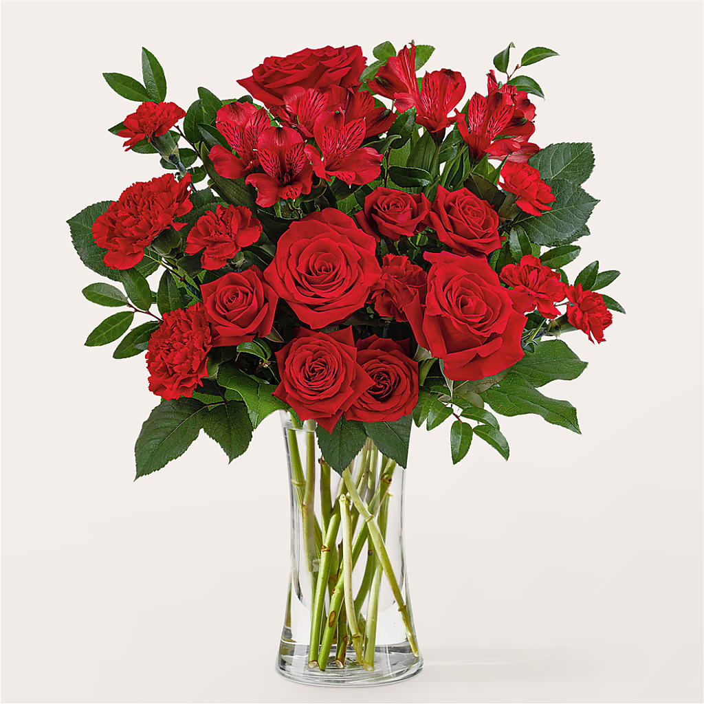 Brilliant Ruby Bouquet – BO'S ACCENT FLOWERS, Middlesboro KY