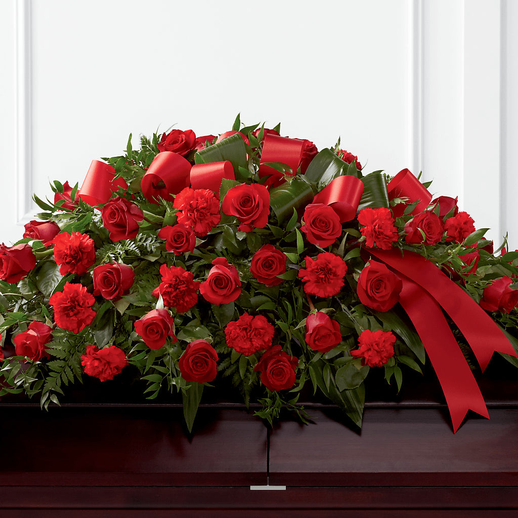 Tribute of Life Casket Spray – BO'S ACCENT FLOWERS, Middlesboro KY