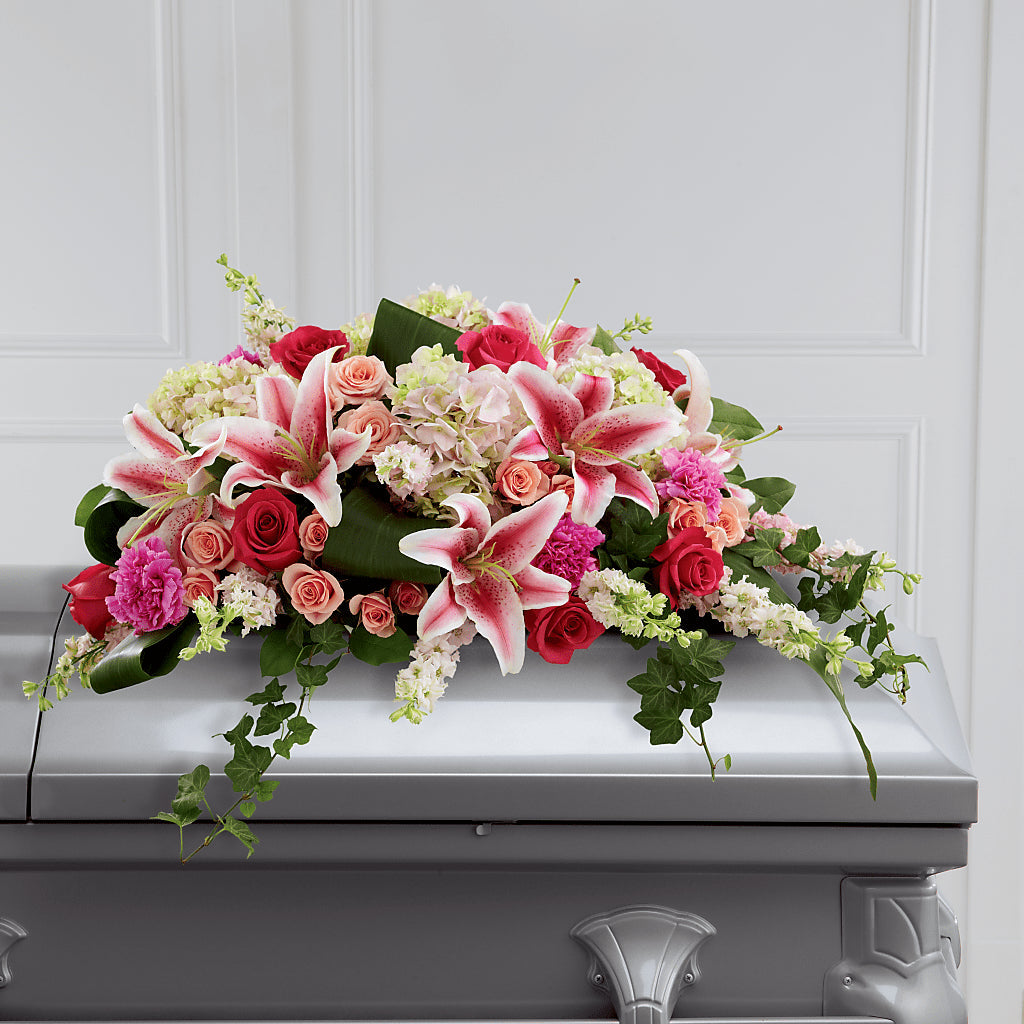 Splendid Grace Casket Spray – BO'S ACCENT FLOWERS, Middlesboro KY