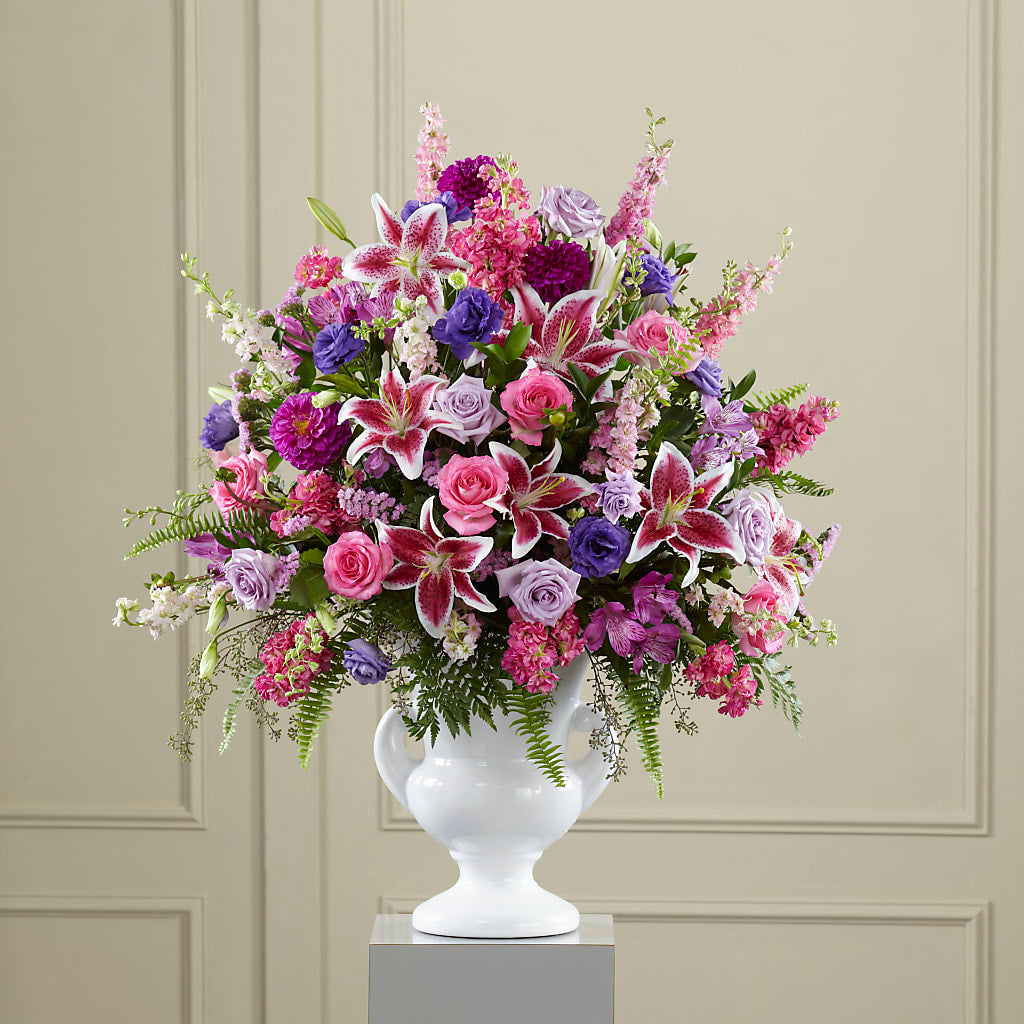Peaceful Tribute Arrangement – BO'S ACCENT FLOWERS, Middlesboro KY