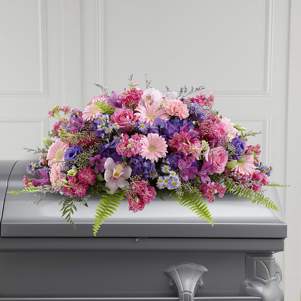 Glorious Garden Casket Spray – BO'S ACCENT FLOWERS, Middlesboro KY