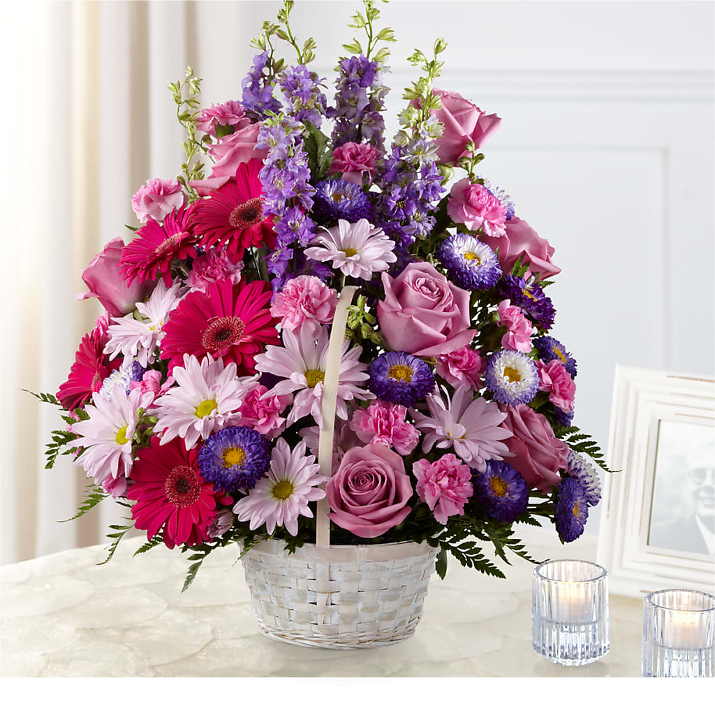 Pastel Peace Basket – BO'S ACCENT FLOWERS, Middlesboro KY