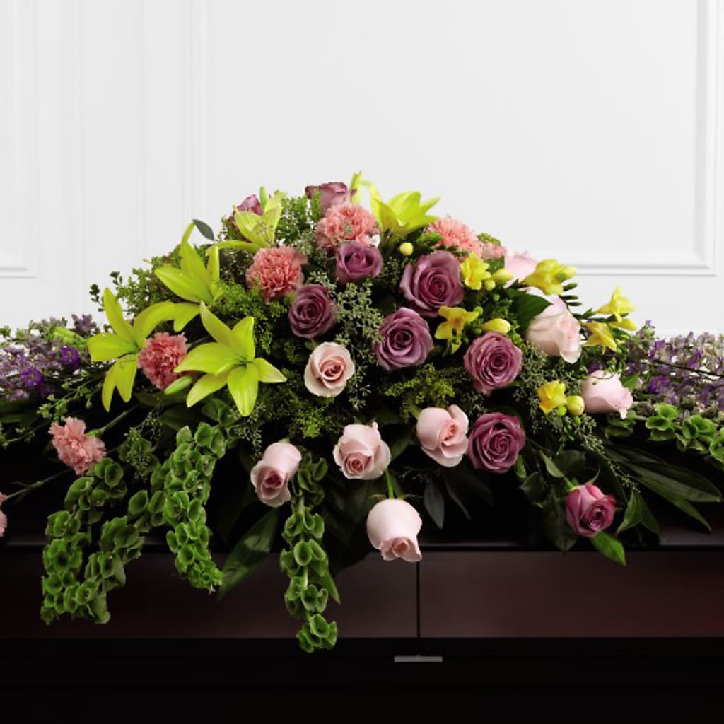 Forever Beloved Casket Spray – BO'S ACCENT FLOWERS, Middlesboro KY