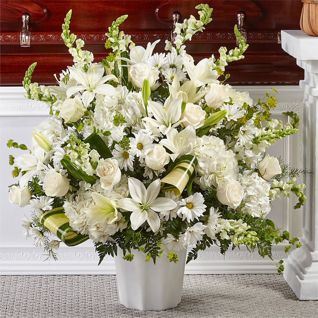Thoughts of Tranquility Floor Basket – BO'S ACCENT FLOWERS, Middlesboro KY