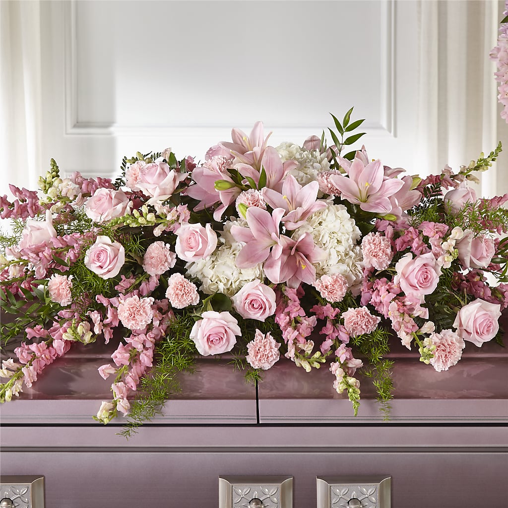 Life & Remembrance Casket Spray – BO'S ACCENT FLOWERS, Middlesboro KY