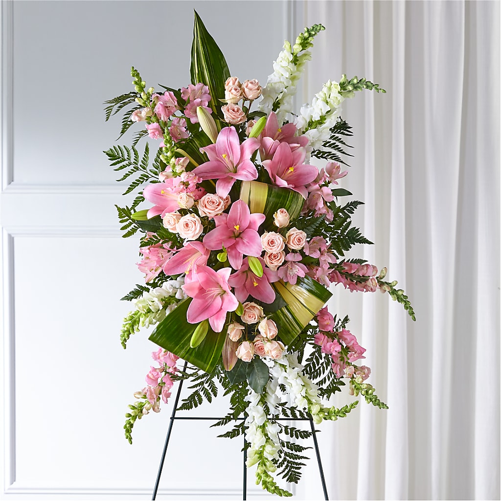 Elegant Embrace Standing Spray – BO'S ACCENT FLOWERS, Middlesboro KY