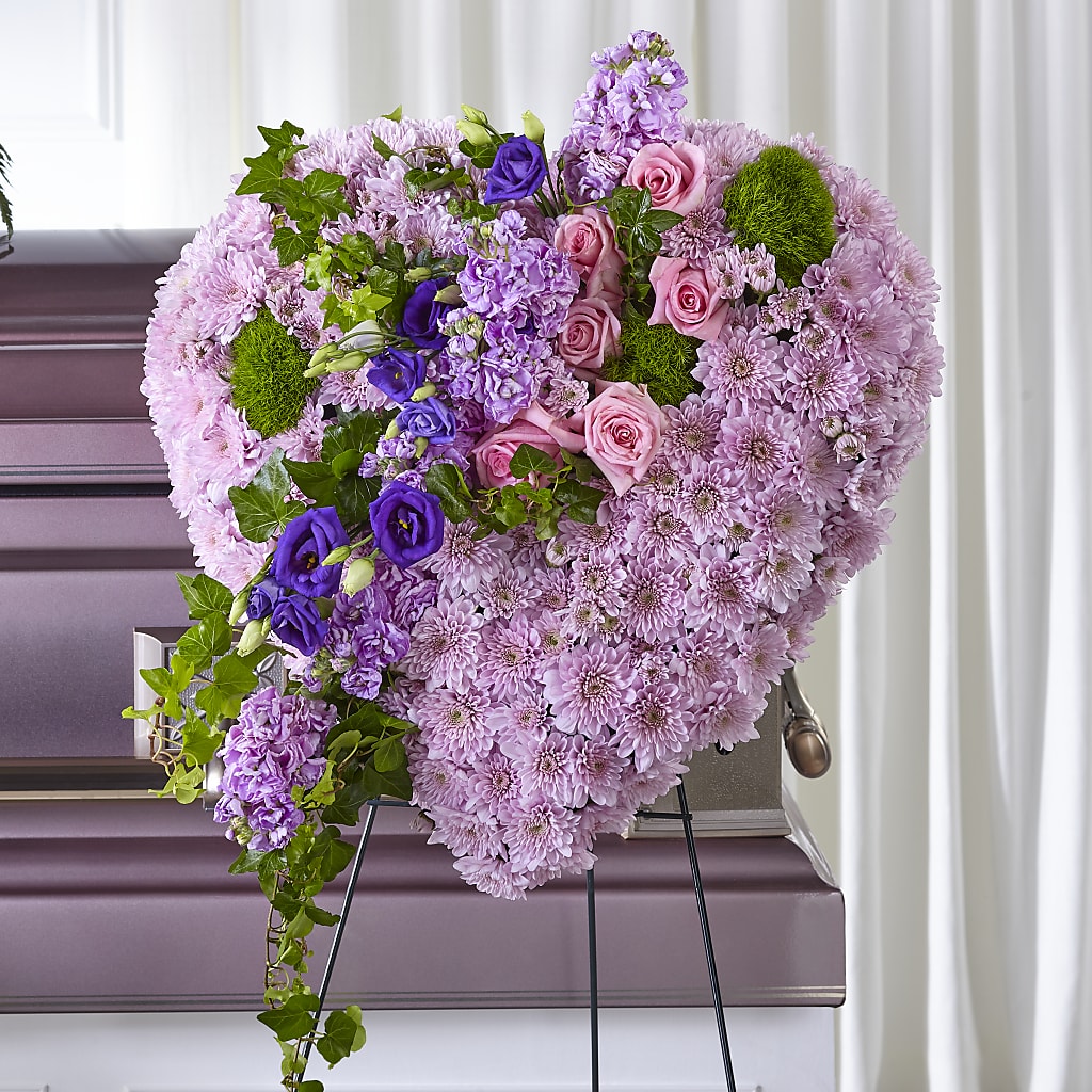 Treasured Love Standing Heart – BO'S ACCENT FLOWERS, Middlesboro KY