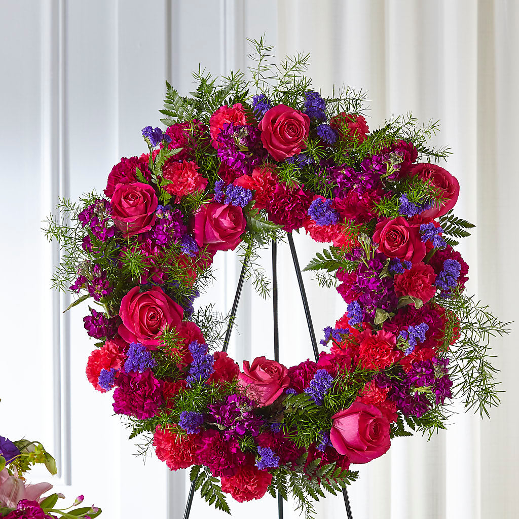 Calming Colors Wreath – BO'S ACCENT FLOWERS, Middlesboro KY