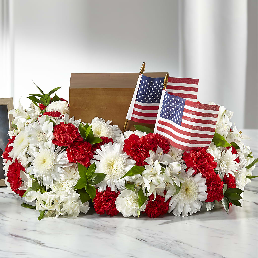 Spirit of Patriotism Cremation Adornment – BO'S ACCENT FLOWERS, Middlesboro KY