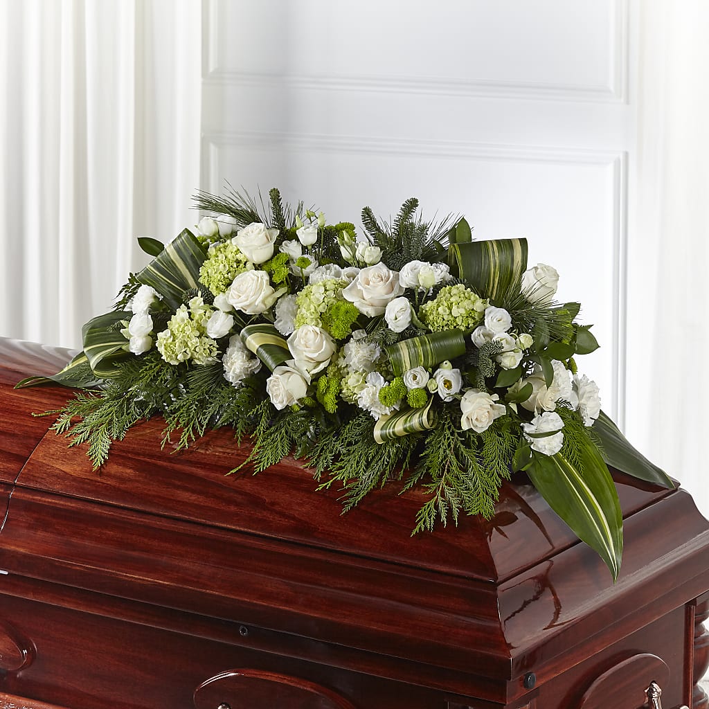 Hopeful Gesture Casket Spray – BO'S ACCENT FLOWERS, Middlesboro KY