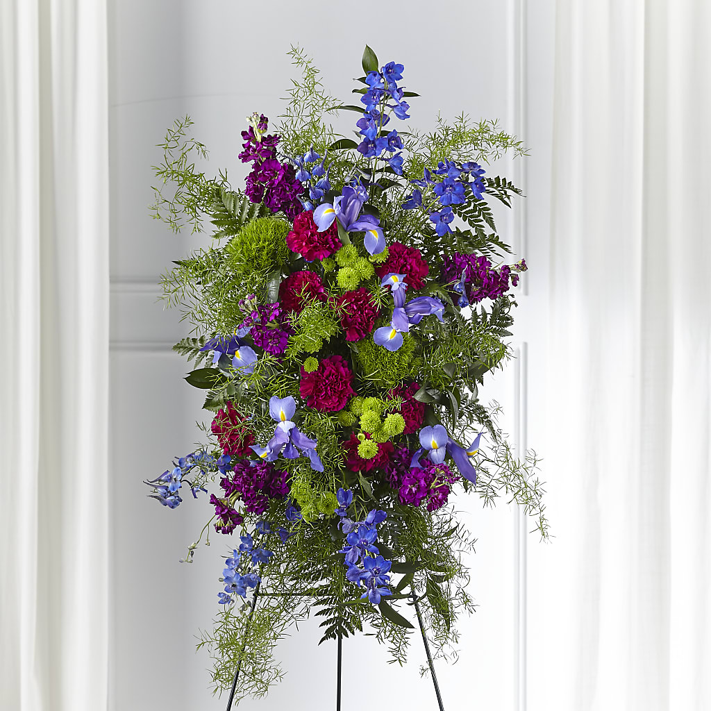 Heavenly Skies Standing Spray – BO'S ACCENT FLOWERS, Middlesboro KY