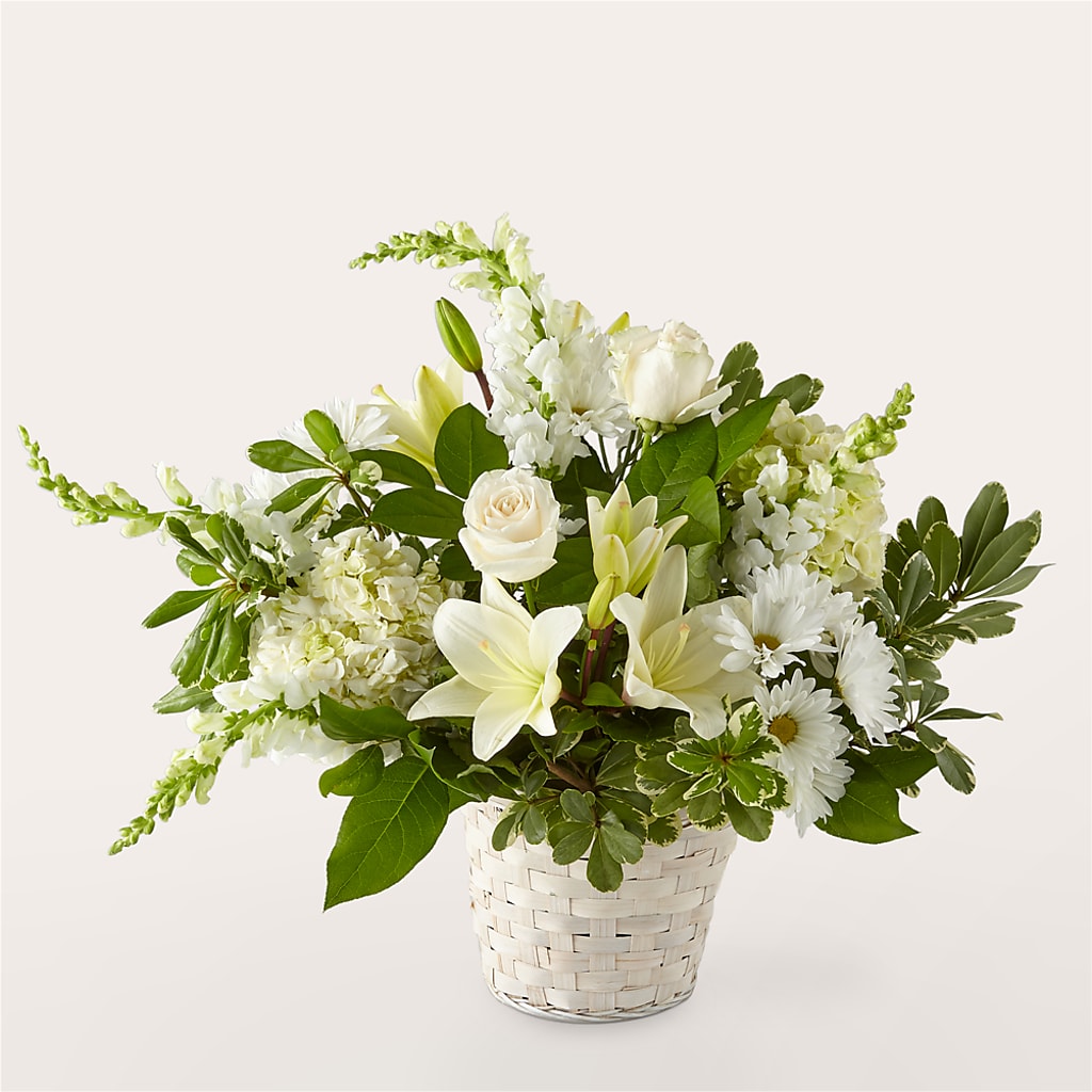 Ivory Elegance Floral Basket – BO'S ACCENT FLOWERS, Middlesboro KY