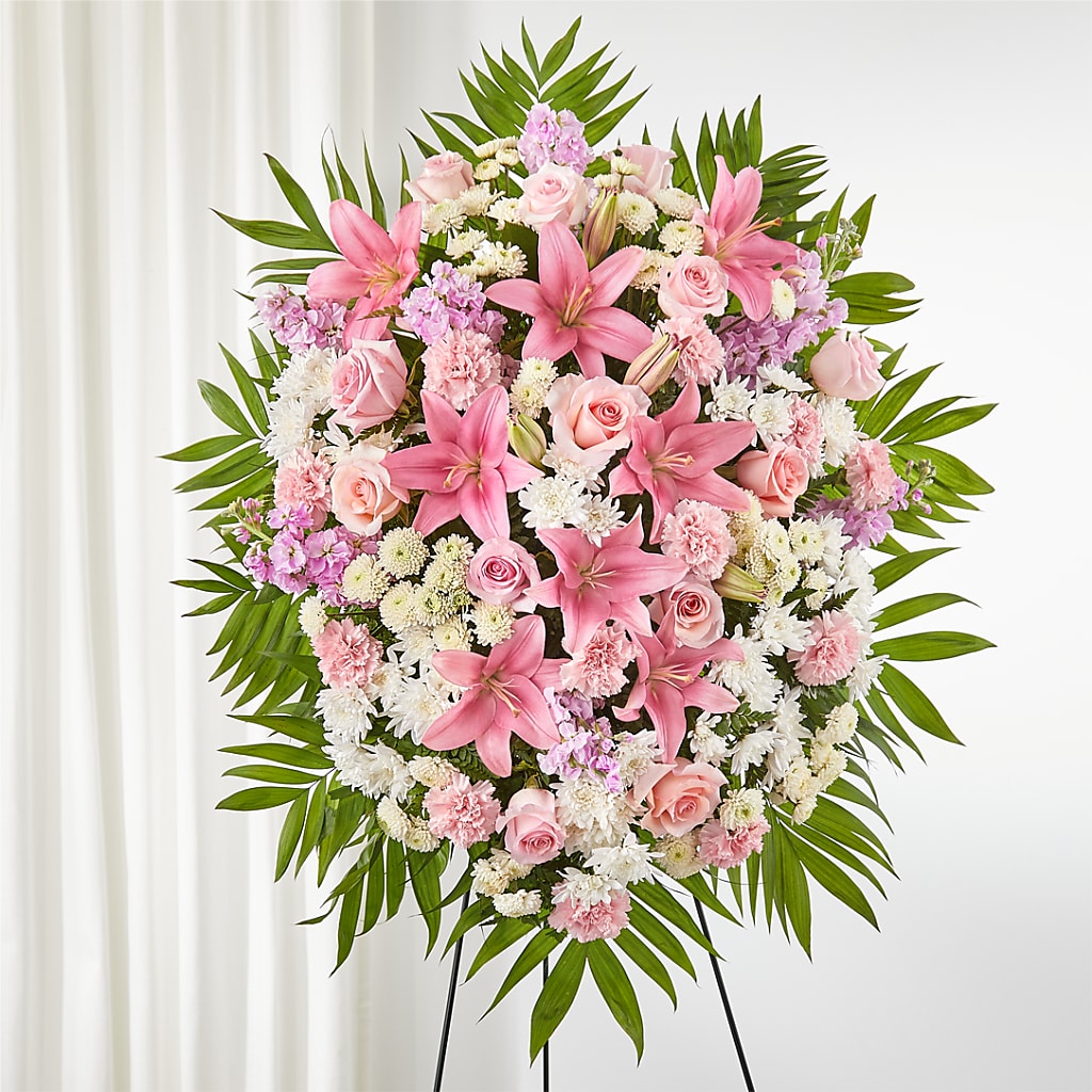 Offering Solace Standing Spray – BO'S ACCENT FLOWERS, Middlesboro KY