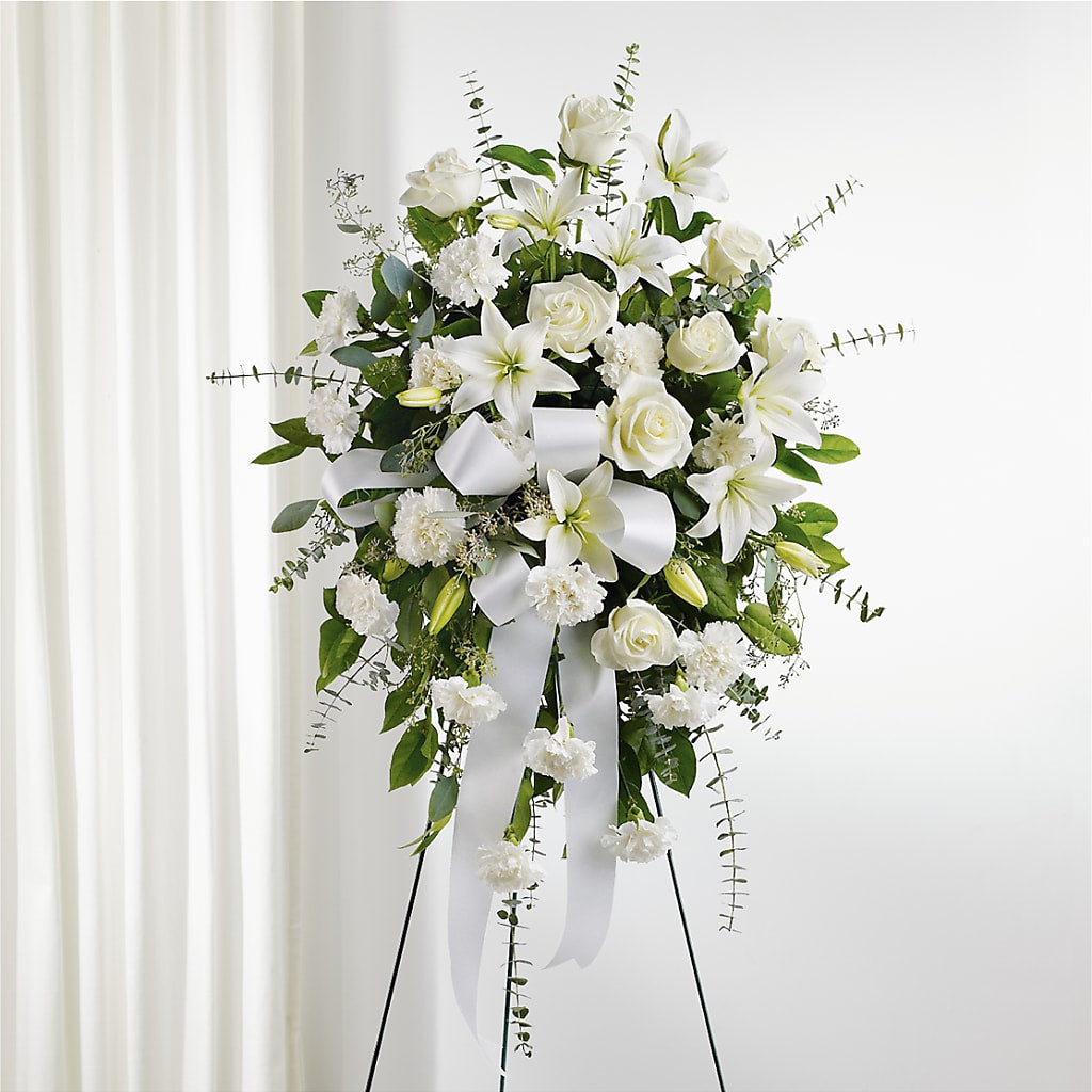 With Care Standing Spray – BO'S ACCENT FLOWERS, Middlesboro KY