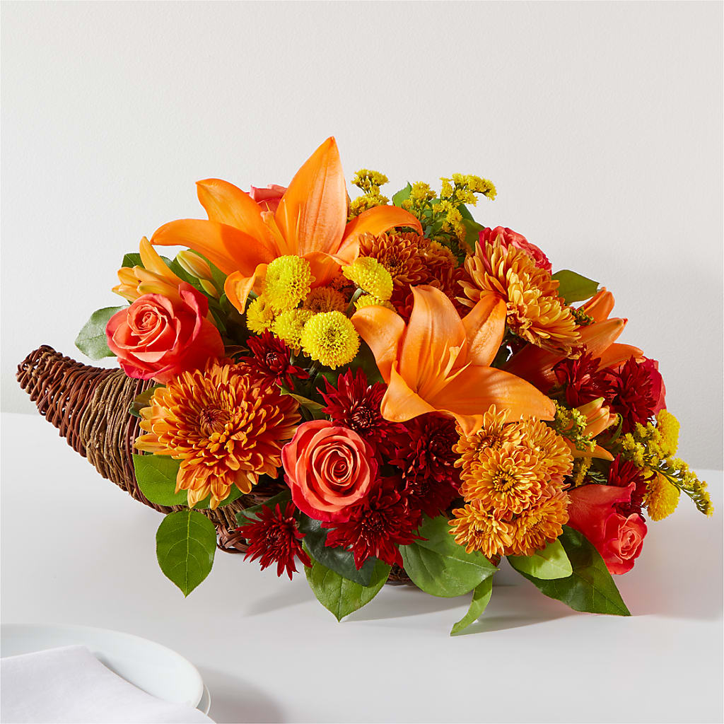 Bouquet of Blessings Cornucopia – BO'S ACCENT FLOWERS, Middlesboro KY