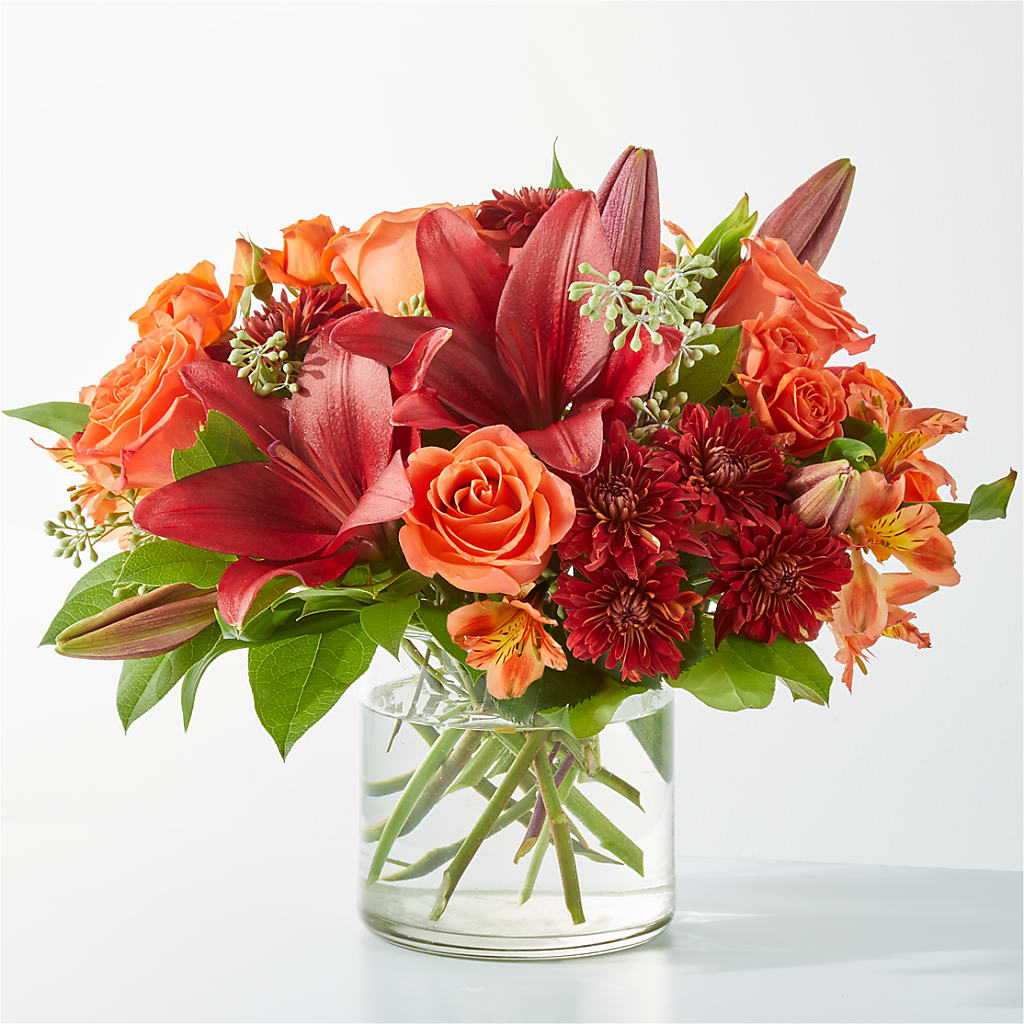 Crimson Leaves Bouquet – BO'S ACCENT FLOWERS, Middlesboro KY