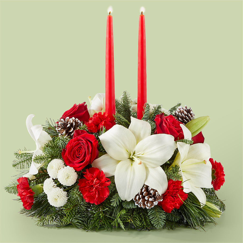 Seasonal Festivities Centerpiece – BO'S ACCENT FLOWERS, Middlesboro KY