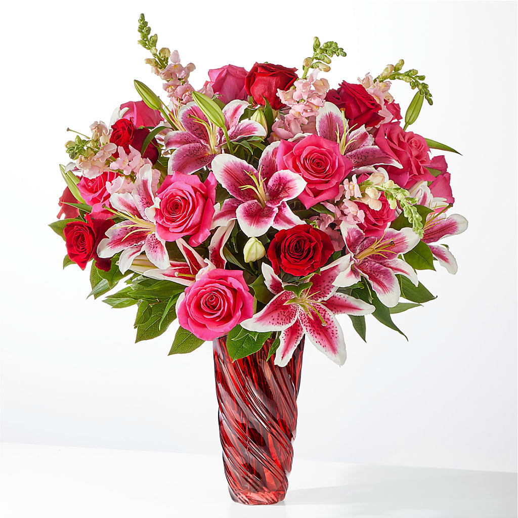 Always You Bouquet with Luxe Swirl Vase – BO'S ACCENT FLOWERS, Middlesboro KY