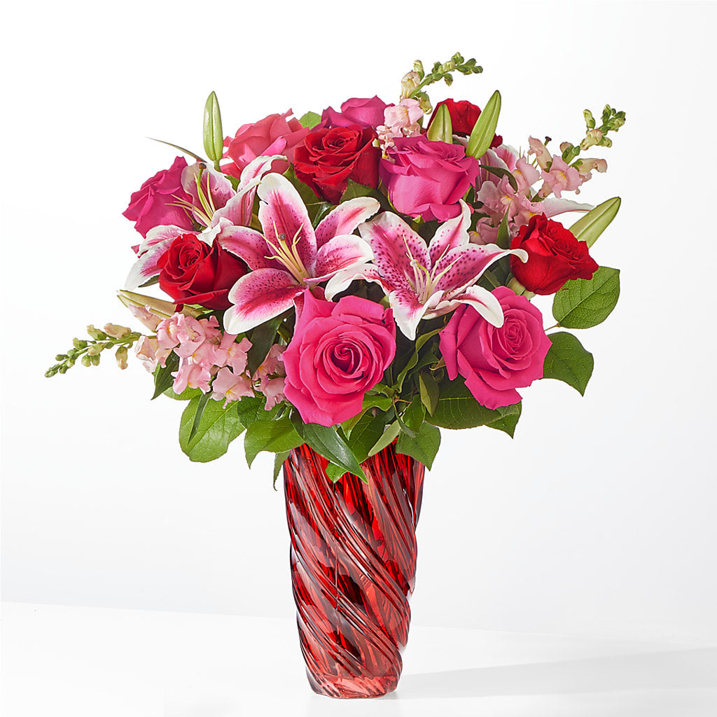 Always You Bouquet with Luxe Swirl Vase – BO'S ACCENT FLOWERS, Middlesboro KY