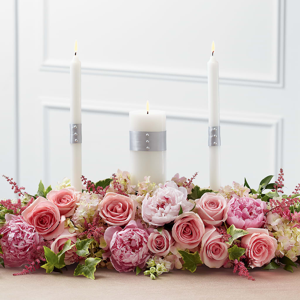 Worldwide Romance Unity Candle Arrangement – BO'S ACCENT FLOWERS, Middlesboro KY