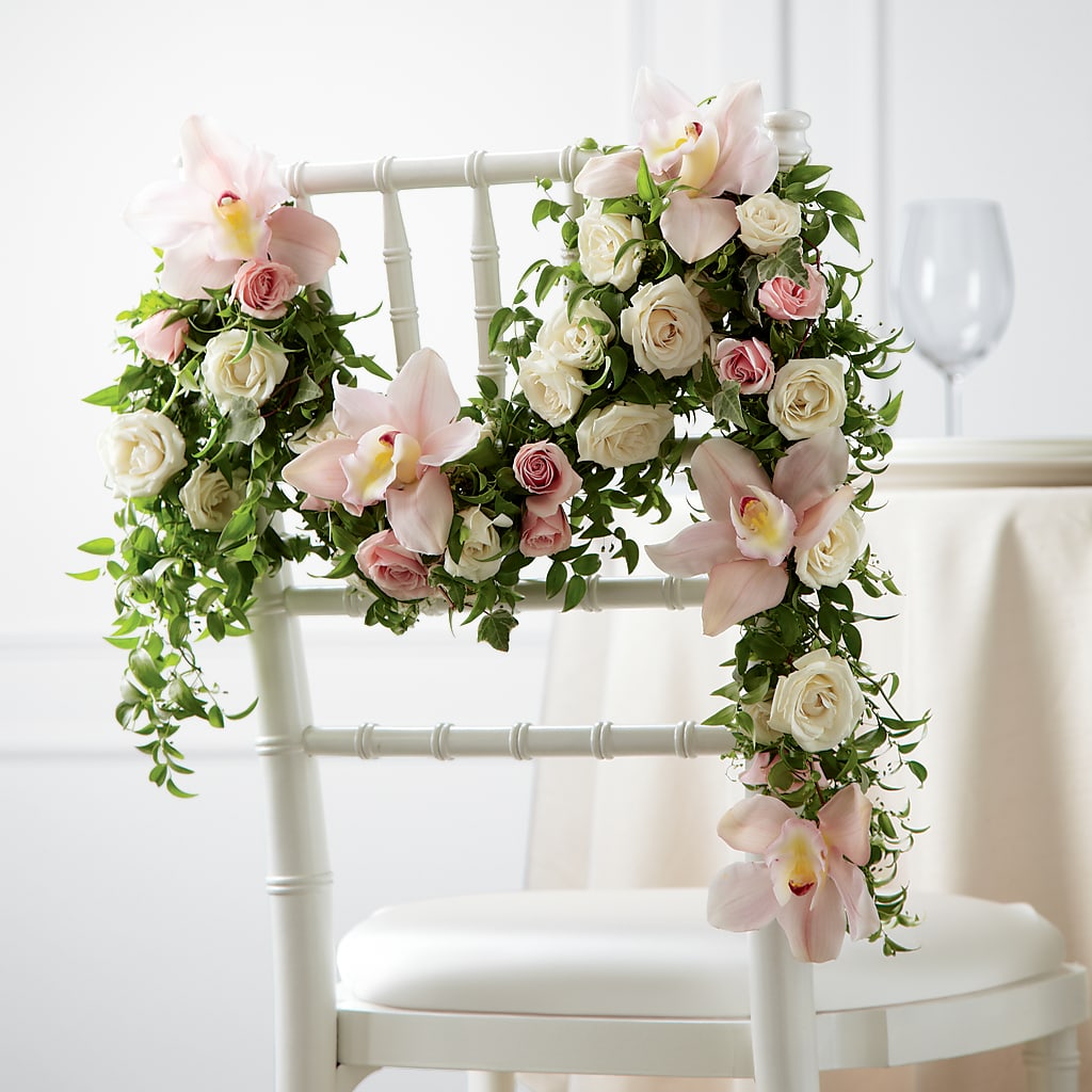 Orchid Rose Chair Décor – BO'S ACCENT FLOWERS, Middlesboro KY
