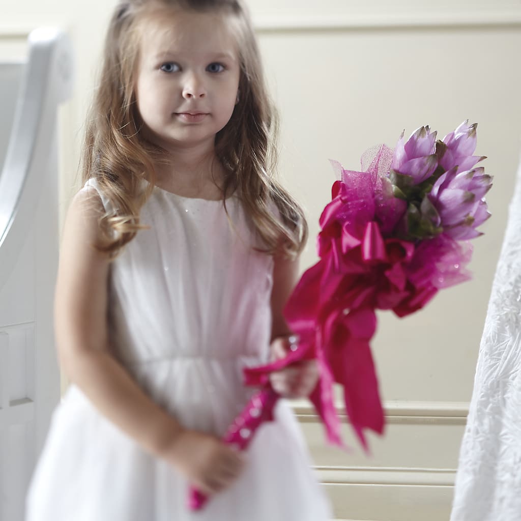 Sparkle Pink Flower Girl Bouquet – BO'S ACCENT FLOWERS, Middlesboro KY