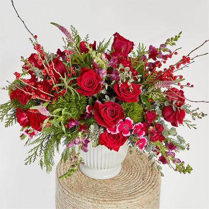 Big Red Bow Bouquet – BO'S ACCENT FLOWERS, Middlesboro KY