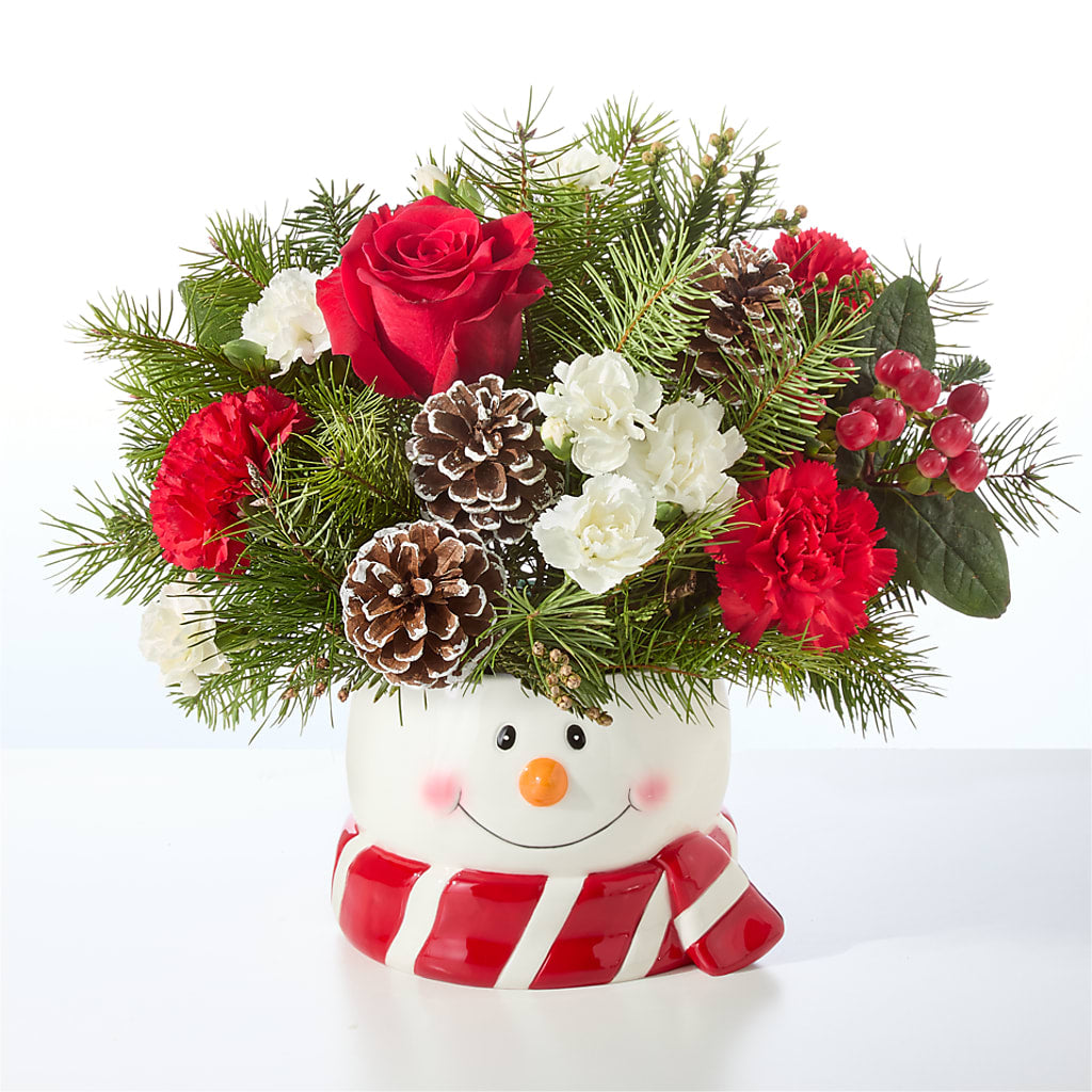 Jolly Snowman Bouquet – BO'S ACCENT FLOWERS, Middlesboro KY