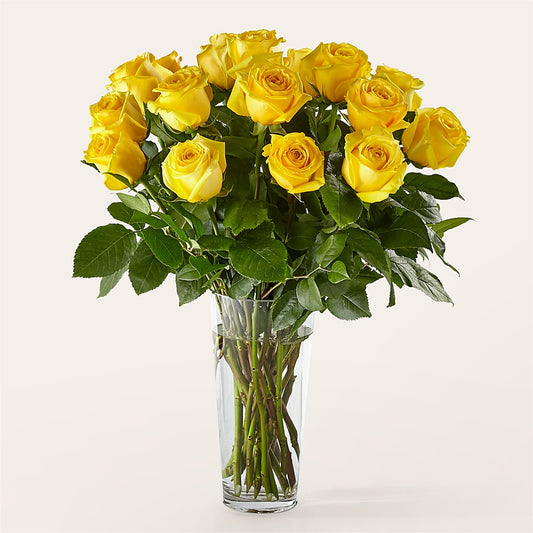 Long Stem Yellow Rose Bouquet – BO'S ACCENT FLOWERS, Middlesboro KY