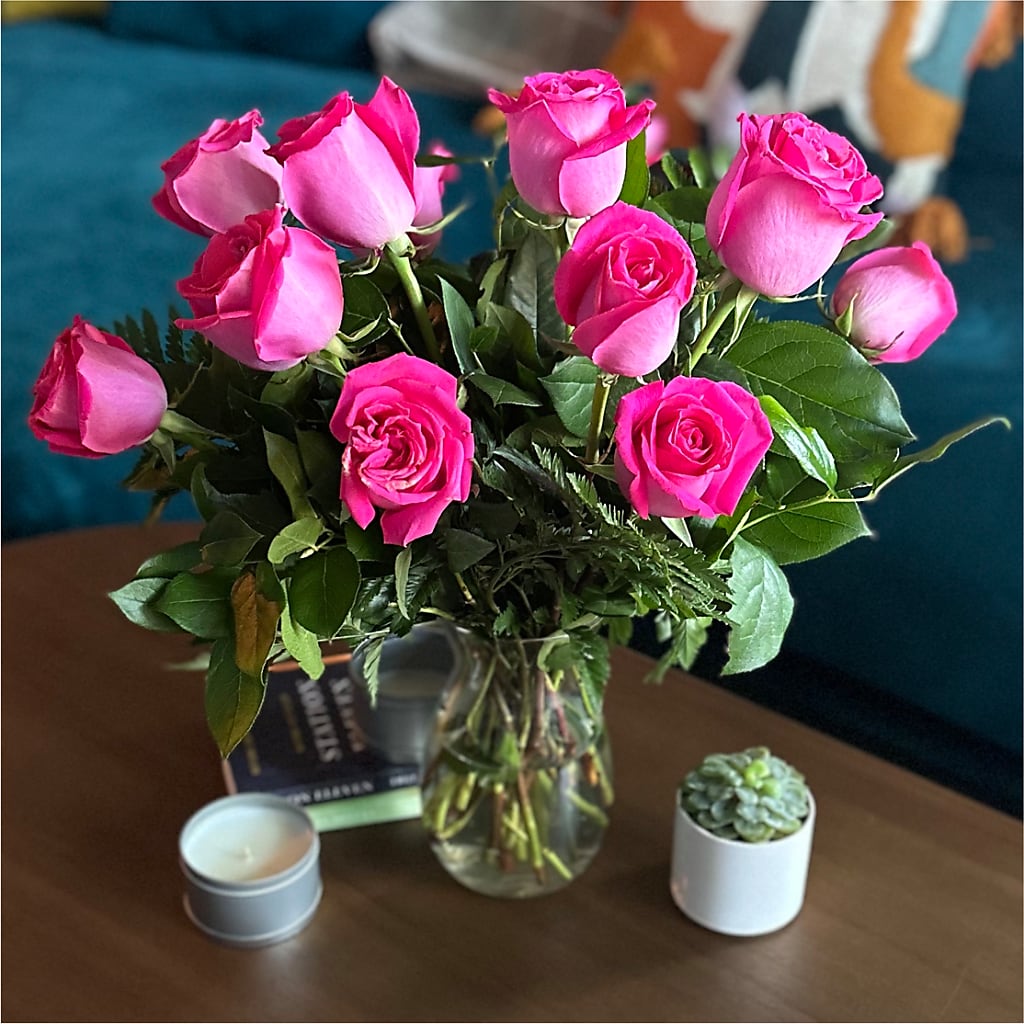 Long Stem Pink Rose Bouquet – BO'S ACCENT FLOWERS, Middlesboro KY
