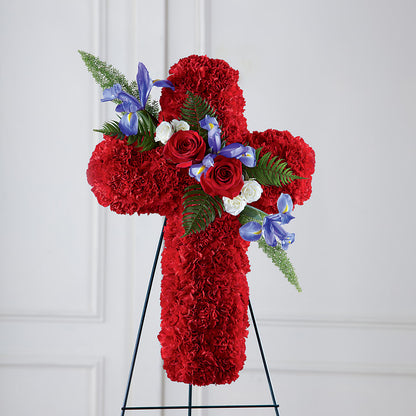 Faithful Hero Floral Cross – BO'S ACCENT FLOWERS, Middlesboro KY