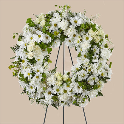 Faithful Wishes Wreath – BO'S ACCENT FLOWERS, Middlesboro KY