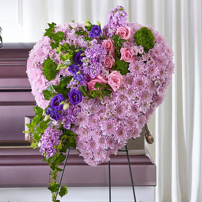 Treasured Love Standing Heart – BO'S ACCENT FLOWERS, Middlesboro KY