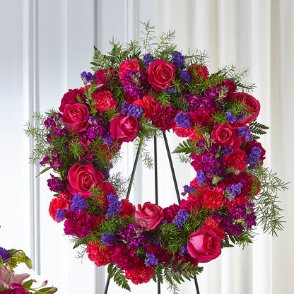 Calming Colors Wreath – BO'S ACCENT FLOWERS, Middlesboro KY