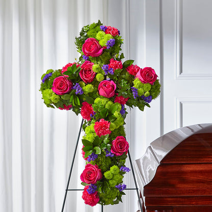 Tribute Rose Floral Cross – BO'S ACCENT FLOWERS, Middlesboro KY