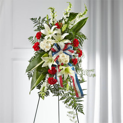 Stars of Life Standing Spray – BO'S ACCENT FLOWERS, Middlesboro KY