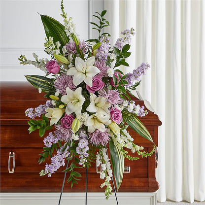 Grateful Hearts Standing Spray – BO'S ACCENT FLOWERS, Middlesboro KY