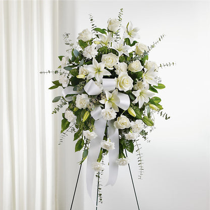 With Care Standing Spray – BO'S ACCENT FLOWERS, Middlesboro KY