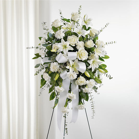 With Care Standing Spray – BO'S ACCENT FLOWERS, Middlesboro KY