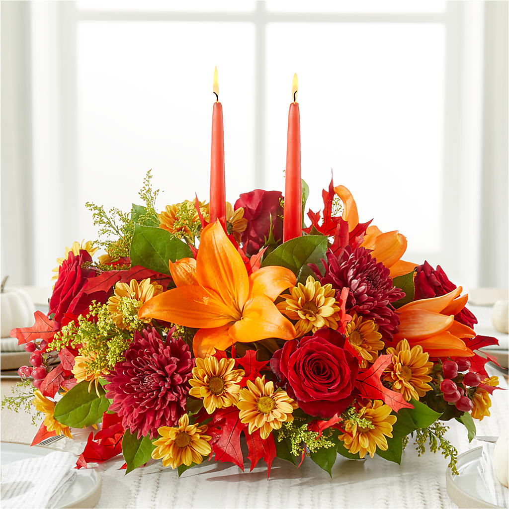 Autumn's Embrace Centerpiece – BO'S ACCENT FLOWERS, Middlesboro KY