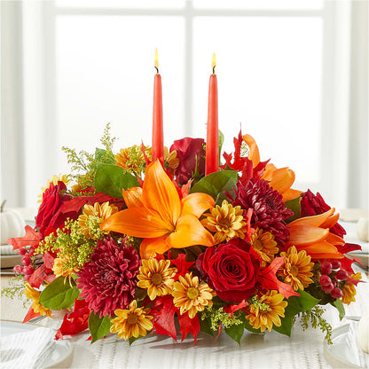 Autumn's Embrace Centerpiece – BO'S ACCENT FLOWERS, Middlesboro KY