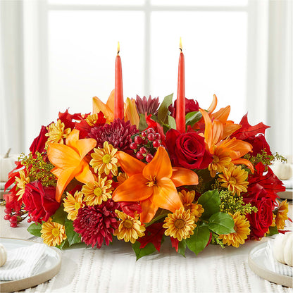 Autumn's Embrace Centerpiece – BO'S ACCENT FLOWERS, Middlesboro KY