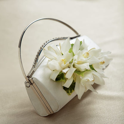 White Purse Decor – BO'S ACCENT FLOWERS, Middlesboro KY